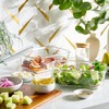 4pc Set of 8 Cup Large Glass Food Storage Containers