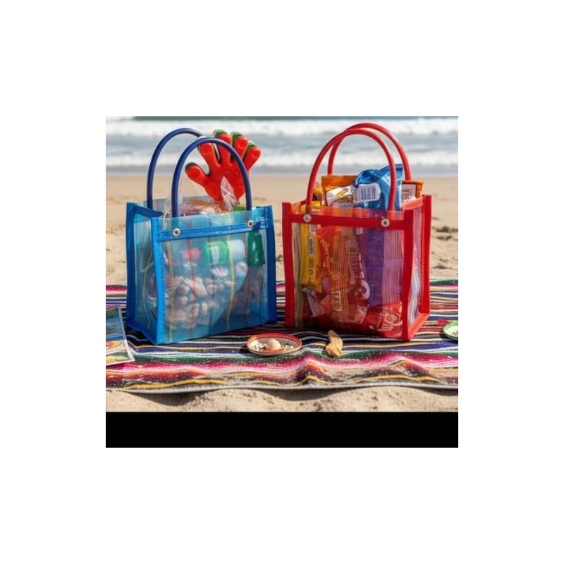 5 Bolsas mexicanas para el supermercado 30 x 30 cm.Para