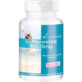 D-Mannose 1000 mg – 180 Tablets – Vegan – High Dose Vitamintrend®