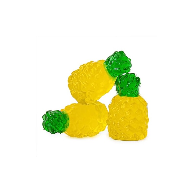 Bayside Candy 3D Gummy Pineapples Candy - Gummi Candy -
