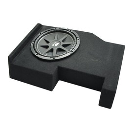 American Sound Connection - Compatible with 2014 - UP Chevy Silverado Crew Cab Kicker Comp C12 Single 12 Sub Box Enclosure