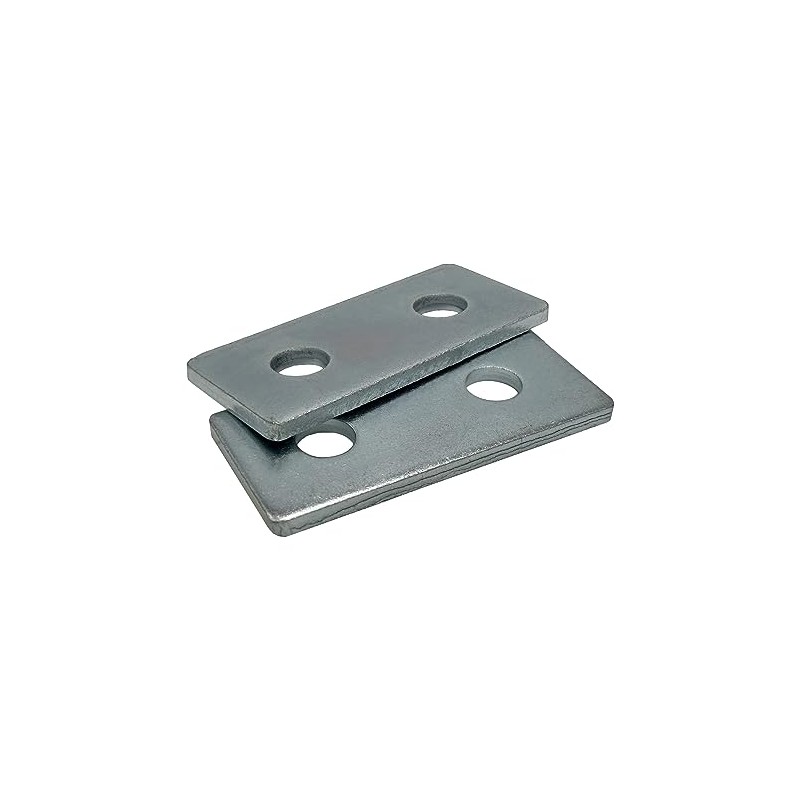A.A 20 Pack - 2 Hole, Flat Plate Connector Bracket