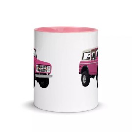 Racing Roots Vintage Pink Bronco Truck Mug