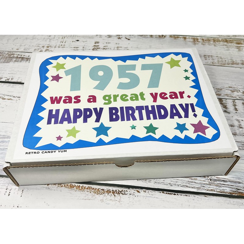 RETRO CANDY YUM ~ 1957 69th Birthday Gift Box of