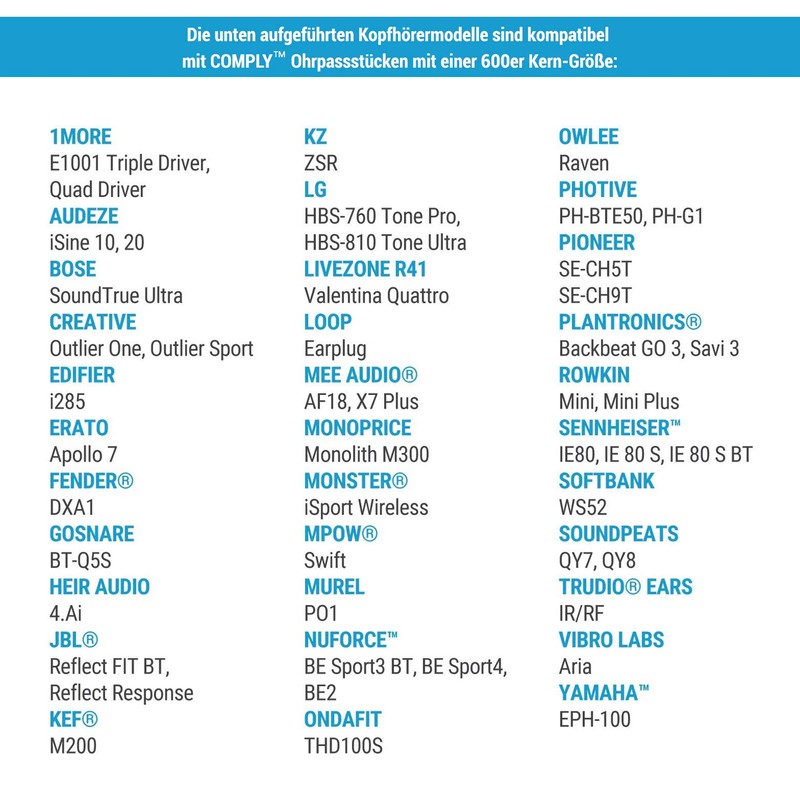 COMPLY T-400 Sports Isolation Earbud Tips - Medium x3
