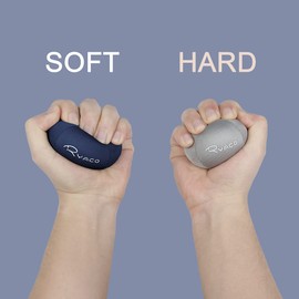 Ryaco Pack of 2 Gel Stress Balls for Adults - Anti-Stress Ball with Various Strengths and Sizes - Anti-Stress Balls for Concentration - Motivational Kneading Ball Toy - Anger Ball