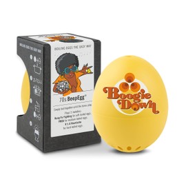 70s BeepEgg – Egg Timer for Boiling Eggs – Musical Egg Cooker for Soft, Medium, Hard Boiled Eggs – Food Safe – Singing Floating Egg Timer – Egg Cooker for 3 Levels of Doneness - Brainstream