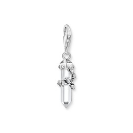 Thomas Sabo Milky Quartz 925 Sterling Silver Charm 1908-690-14, Sterling Silver, No Gemstone