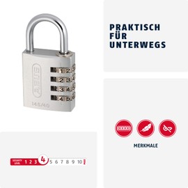 Padlock Combination Aluminum 40mm Black