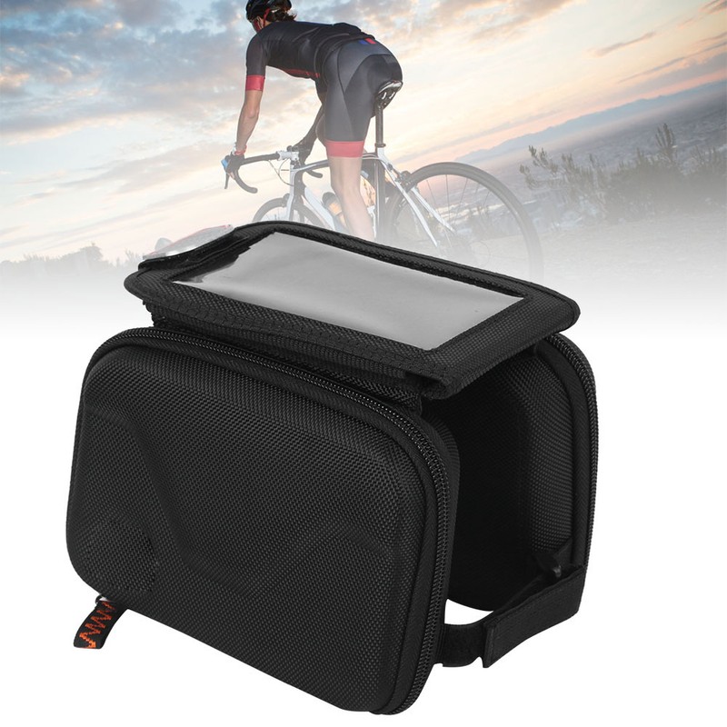 Bicycle Touching Screen Mobile Phone Bag EVA Anticollision Hard Shell