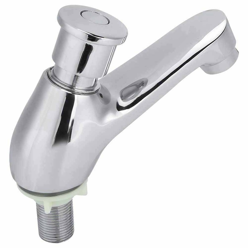 G1/2 Copper Time Delay Faucet Basin Sink Water Tap for