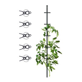 protanic Tomato Rod Plant Support Trellis with Plant Clips