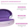 molshine Hard Shell Sunglasses Case,PU Leather Large Glasses Case,Weave Pearlescent