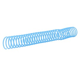 10Pcs Plastic Spiral Binding Coil Large Capacity Spine Comb 29mm Inner Diameter 30 Holes Set Kit(Blue)
