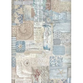 Stamperia A4 Rice Paper for Decoupage - Silent Sea