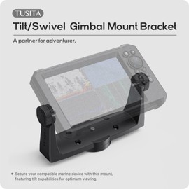 TUSITA Tilt/Swivel Gimbal Mount Bracket and Knobs Compatible with Lowrance HOOK2 Reveal 7 | Eagle Eye Fishfinder, 000-11019-001