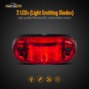 Amber Red 2.5" 2 Diode Oval LED Trailer Truck Clearance