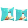 Kitty Cat Surfing Taco Throw Pillow