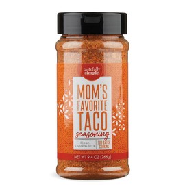 Tastefully Simple Mom's Favorite Taco Seasoning Mix for Fajitas, Enchiladas, Dips, and More, Clean, Keto, and Paleo, No MSG, 5 Ounce