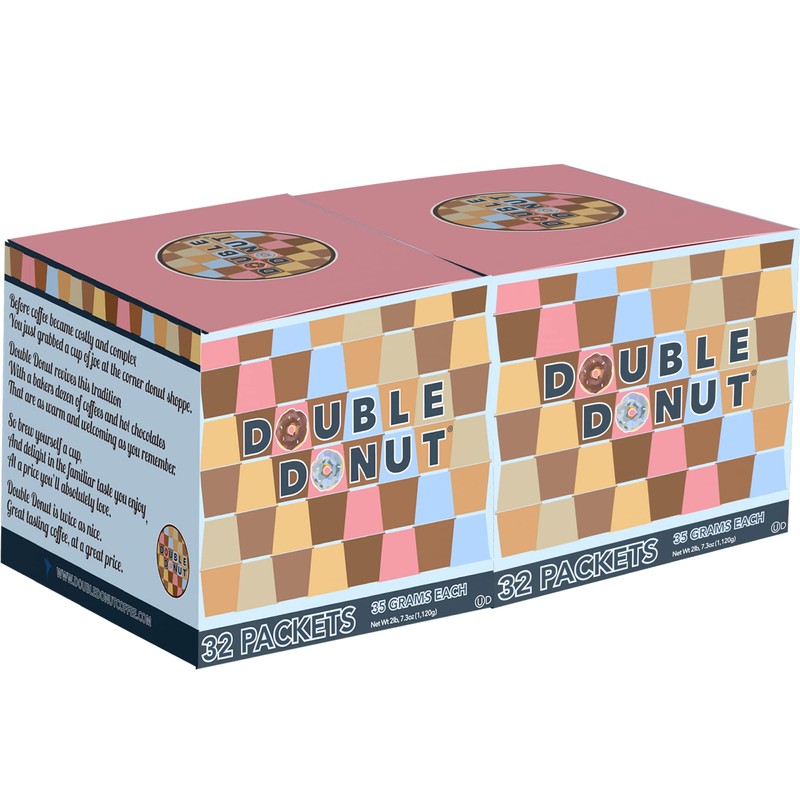 Double Donut Hot Chocolate Variety Pack 64 Ct (2 X