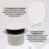 Westbrass D398RK-50 1-1/2" NPSM Coarse Thread Mushroom Tip-Toe Bathtub Drain
