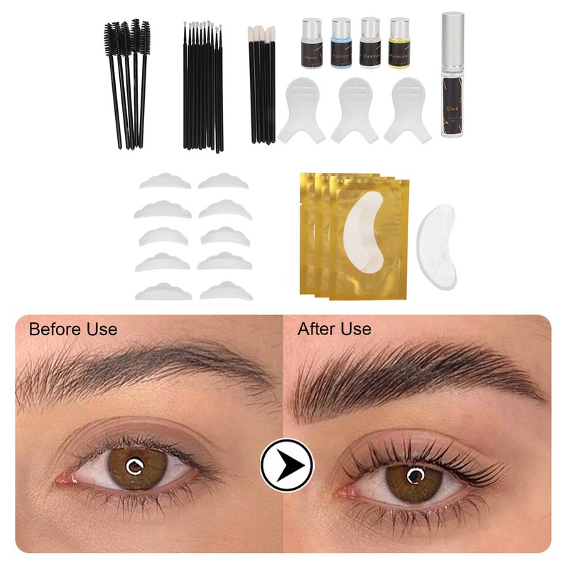 Lash Brow Perming Kit Long Lasting Skin Friendly EyeLash Curling
