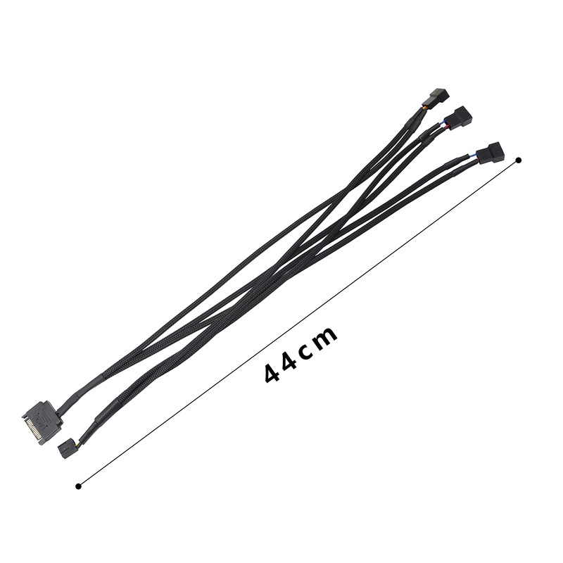 XMSJSIY SATA to 3 Pin 4 Pin PWM Fan Adapter