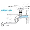 SANEI Faucet Repair Parts Kelep PP82A-1S-21 for Nominal 20 Faucets