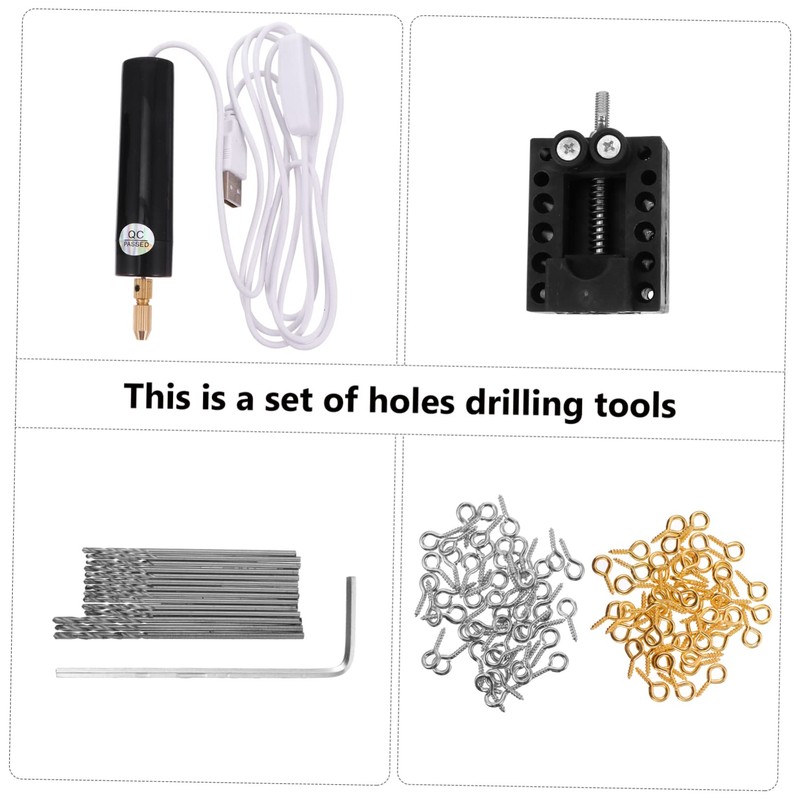 DOITOOL Mini Usb Electric Drill Kit for Diy Crafts Portable