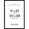 Poster Store 8x12 Black Metal Picture Frame