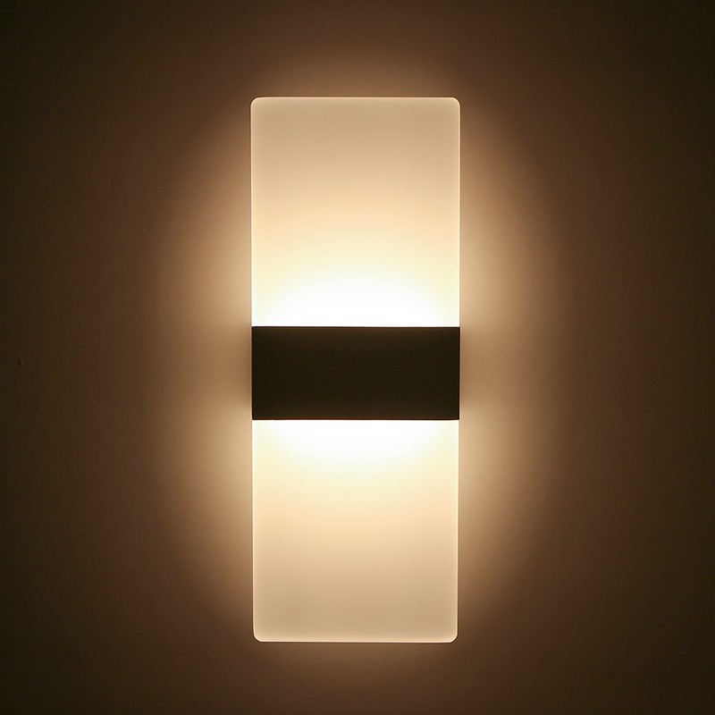 Tomshine Modern LED Wall Light 12W Acrylic Wall Sconce Decorative