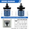 KEYMOO 32A Rotary Changeover Switch With Exterior Box, 3 Position