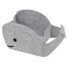 Aynaxcol Storage Basket Felt Storage Bin Whale Shaped Collapsible &