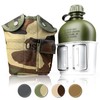 1 Litre Water Bottle with Cup (Cooking Container aluminium/, German