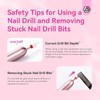 SAVILAND Electric Nail Drill: Professional E-file Nail Drill with 6