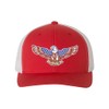 Adjustable Red/White Structured Trucker USA Bald Eagle Stars & Stripes