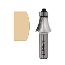 Infinity Cutting Tools 1/2" Shank, Queen Anne Router Bit, 1 C.D., 3/4" C.H., 1-1/2" R.| Carbide Tip | Heavy-Duty | for Handheld Or Table Mounted Wood Router