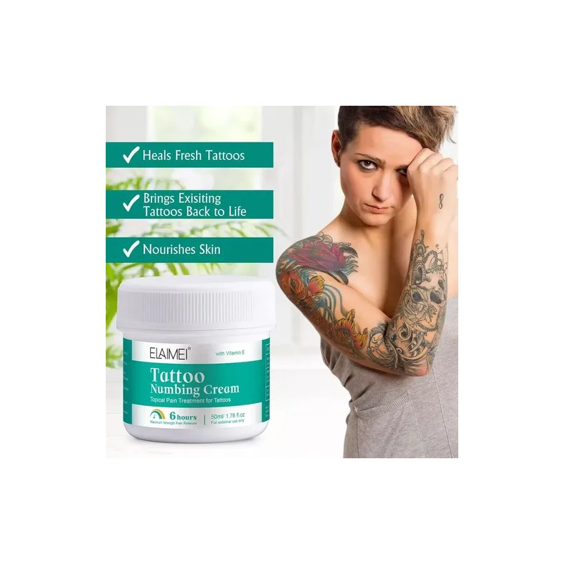 2 Pack Crema Adormecedora E Hidratante Natural Antes Tatuaje