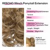 REECHO Ponytail Extension, 18 inch Drawstring Ponytail Hair Extensions Long
