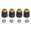 4Pcs Garden Hose Quick Connector Brass High Hardness Durable No