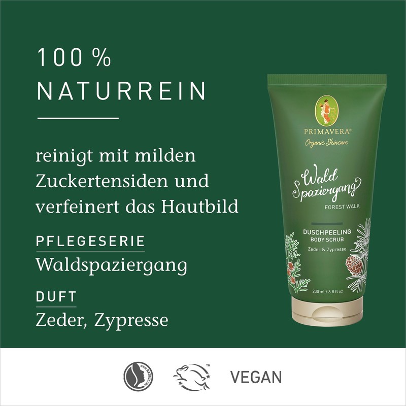 PRIMAVERA Forest Walk Shower Scrub 200 ml - Body Scrub,