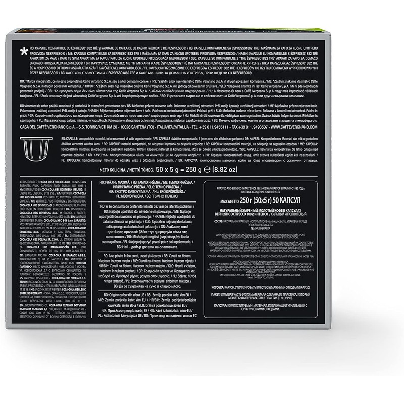 Caffè Vergnano 1882 - Èspresso Compostable Coffee Capsules, Compatible with