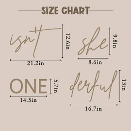 CANTLY Isn't She Onederful First Birthday Party Theme Backdrop Sticker - Newborn Onderful Birthday Girl, Photography Background for 1st Birthday Baby Party Decoration(isnt she Onederful)