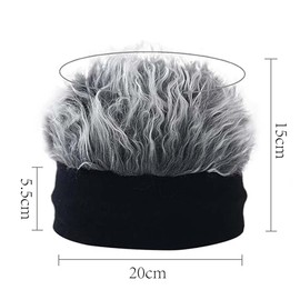 GIOECRY Golf Competition Prize Men's Hip Hop Rock Dance Puff Hat Bee Cap Flare Wig Bald Wig Sun Visor Golf Fishing