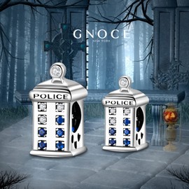 GNOCE Police Charm Bead 925 Sterling Silver Charm Fit Bracelet/Necklace for Women Girls Wife Daughter