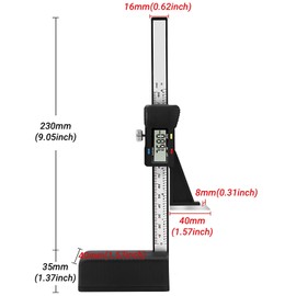 1150mm Digital Height Gauge Table Saw Gauge Scriber Vernier Caliper Height Measuring Tools for Woodwork