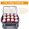 Insulated Lunch Bag Grey Oxford Cloth 15L High Capacity Insulated