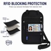 RFID Travel Passport Wallet Crossbody Bag – Compact Card, Phone