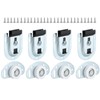 LASHOW Sliding Closet Door Hardware Kit – 4 Pack Bottom