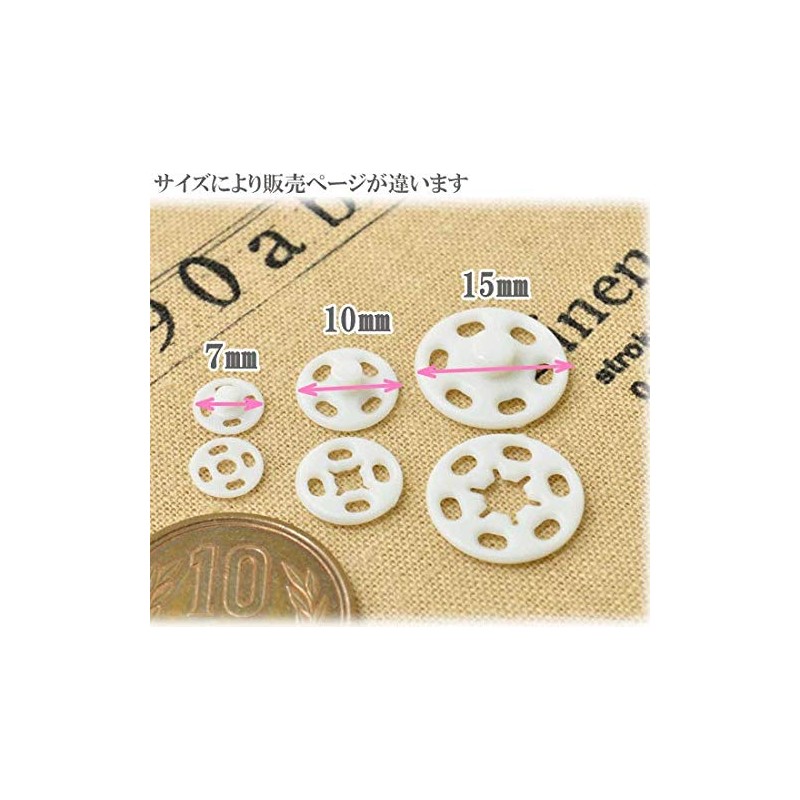 MYmama 20 Pairs Plastic Button Snap Button Sewing Plus Snap